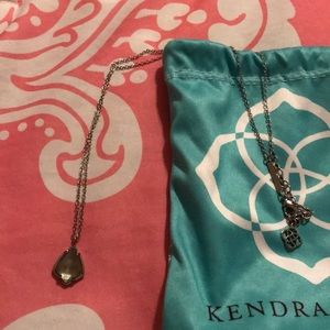 Kendra Scott Silver and Grey Cory